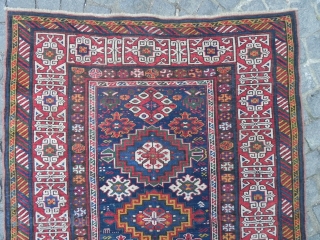 antique Caucasian Shirvan Rug, 3.11x7.8 ft (120x238 cm), late 19th century. www.rugspecialist.com                     