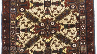 Caucasian Seichur Rug, 125x218 cm, ca 1910, good condition with full pile, from a private collection in England.               