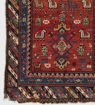 Shahsavan Runner, South Caucasus, 19th Century. 3.8 x 11 Ft  (112x330 cm)                    