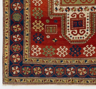 Antique Caucasian Sewan Kazak Rug, 5'2" x 8' - 156x243 cm, no 4607                    