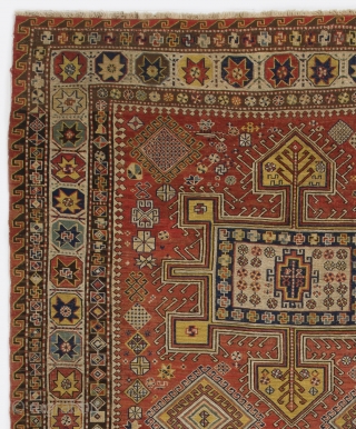 Caucasian Soumakh Rug, 5'7" x 10' (170x305 cm), 19th Century. Please ask for a catalog.                  