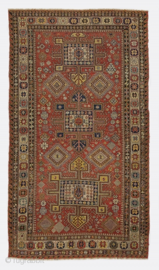 Caucasian Soumakh Rug, 5'7" x 10' (170x305 cm), 19th Century. Please ask for a catalog.                  