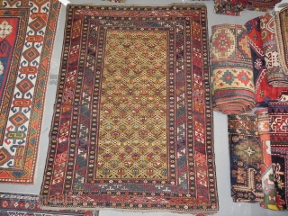 Antique Caucasian Shirvan Rug, 5.6 x4.1 ft, second half 19th Century, excellent original condition.                   