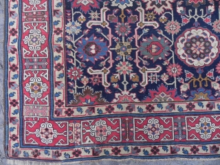 Antique Caucasian Baku Khelleh or Kelleh Carpet, a so called Afshan Kuba long rug, ca 1800, This is the most finely woven and widest of all this type I have seen, very  ...