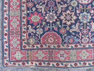 Antique Caucasian Baku Khelleh or Kelleh Carpet, a so called Afshan Kuba long rug, ca 1800, This is the most finely woven and widest of all this type I have seen, very  ...