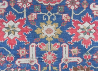 Antique Caucasian Afshan Kuba long Rug, 4`2`` x 9`9`` (128x298 cm) early 19th century.                   