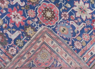 Antique Caucasian Afshan Kuba long Rug, 4`2`` x 9`9`` (128x298 cm) early 19th century.                   