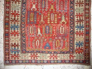 Shirvan Prayer Rug, second half 19th century, good condition, alluring colours. www.RugSpecialist.com                     