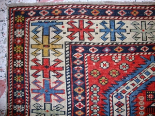 Shirvan Prayer Rug, second half 19th century, good condition, alluring colours. www.RugSpecialist.com                     