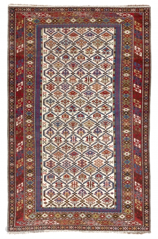 Shirvan Rug, 46x71 inches (116x181 cm). NO repairs or issues whatsoever, all original, untouched.                   