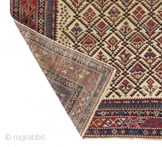 Shirvan Prayer Rug, 3'10" x 4'9" (117x145 cm), ca 1880.                       