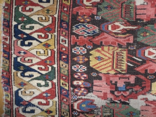 Caucasian Kuba Rug, 4x3.6 ft, First half 19th Century. www.RugSpecialist.com, Binbirdirek Mah, Peykhane Cad, Ucler Sokak, Ersoy Apt, No 48/2, Sultanahmet, Istanbul, Turkey. since 1991.        