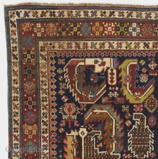 Gendje Rug, South Caucasus, 4 x 7 Ft (118x206 cm), no 715.                     