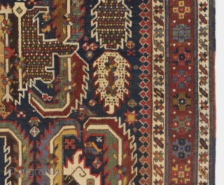 Gendje Rug, South Caucasus, 4 x 7 Ft (118x206 cm), no 715.                     