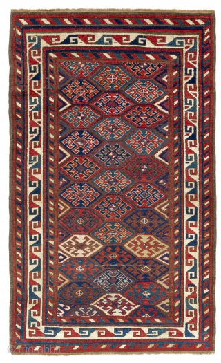 South Caucasian or North West Persian Rug, Kazak?  47x77 inches (119x195 cm), late 19th Century                 