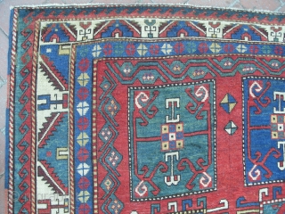 Caucasian Karachov Kazak Rug, 235x176 cm, second half 19th century.  www.RugSpecialist.com, Binbirdirek Mah, Peykhane Cad, Ucler Sokak, Ersoy Apt, No 48/2, Sultanahmet, Istanbul, Turkey. since 1991.      