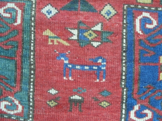 Caucasian Karachov Kazak Rug, 235x176 cm, second half 19th century.  www.RugSpecialist.com, Binbirdirek Mah, Peykhane Cad, Ucler Sokak, Ersoy Apt, No 48/2, Sultanahmet, Istanbul, Turkey. since 1991.      