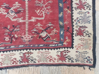 Sharkoy Kilim, Eastern Europe, second half 19th Century, 200x129 cm, good condition, original as found.  www.RugSpecialist.com, Binbirdirek Mah, Peykhane Cad, Ucler Sokak, Ersoy Apt, No 48/2, Sultanahmet, Istanbul, Turkey. since 1991. 