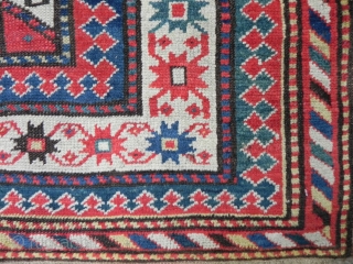 Antique Caucasian Karabagh long Rug, 4x7.9 ft (122x241 cm), www.RugSpecialist.com                       