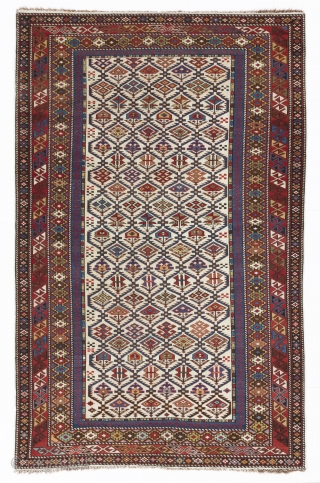 Shirvan rug, 116x181 cm, late 19th century. No repairs, no issues, all original as found.                  