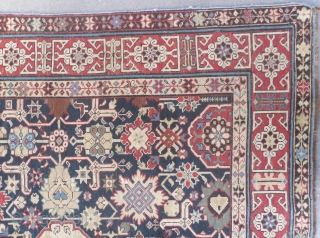 A classic Caucasian Kuba or Baku long Rug with so called Afshan design, beatifully executed drawing and extra fine weave, 12.6 x 5 ft (385x153 cm), original good condition, from 1st half  ...