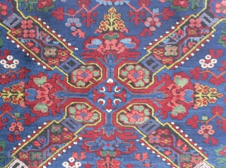 Caucasian Seichur Runner, 11.6 x 3.6 ft (352x110 cm), Full pile and very good condition, original with no repairs, fantastic colours, one small slit in the lower end which can easily be  ...