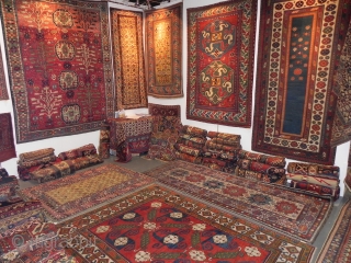 An Antique Caucasian long Rug, 19th Century                          