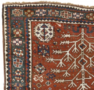 Antique Caucasian Tree Kazak Rug. 5'3" x 7'10" - 160x240 cm. 19th Century.                    