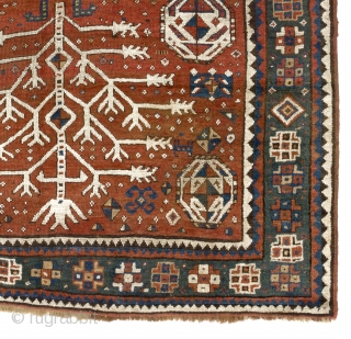 Antique Caucasian Tree Kazak Rug. 5'3" x 7'10" - 160x240 cm. 19th Century.                    