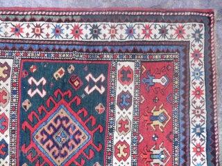 Antique Caucasian Karabagh Prayer Rug, Dated 1298 (1880 AD)                        