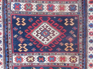 Antique Caucasian Karabagh Prayer Rug, Dated 1298 (1880 AD)                        