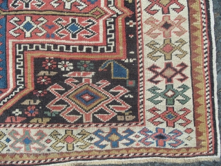 An Antique Caucasian Shirvan Rug, dated in several places.                        