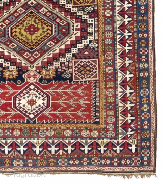 Large Antique Caucasian Shirvan Rug in immaculate condition. 5'4" x 11' Ft - 162x335 cm                  