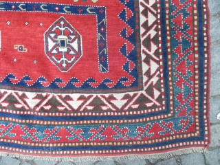 Caucasian Bordchalou Kazak Rug, 7.10 x 5.4 ft (242x165 cm), ca 1900                     