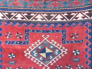 Caucasian Bordchalou Kazak Rug, 7.10 x 5.4 ft (242x165 cm), ca 1900                     