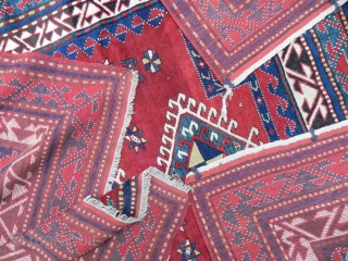 Caucasian Bordchalou Kazak Rug, 7.10 x 5.4 ft (242x165 cm), ca 1900                     