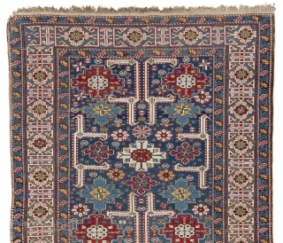 Antique Karaqashli Kuba Rug, NE Caucasus, 19th Century. Very good condition, all original, No repairs. All natural dyes.  4 x 9 Ft (120x276 cm)        