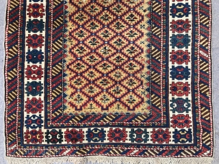 Antique Caucasian Shirvan Runner, 3.3 x 9 ft  (100x270 cm), ca late 19th Century. Perfect condition, all original, no repairs, no issues, full pile, all natural dyes.     