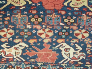 Caucasian Seichur Rug, Excellent Condition, No Repairs, mid 19th Century.                       