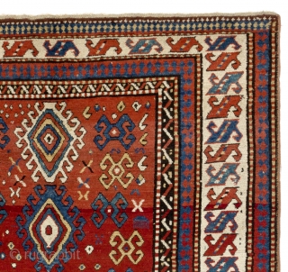 Large Antique Caucasian Kazak Rug, ca late 19th Century, 5'6" x 8' (167x240 cm). Available to see in person in NY            