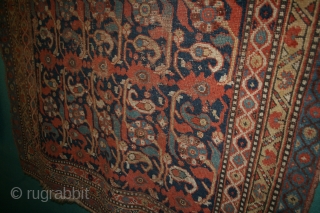 South Persian Tribal Rug, sec. half 19th century, some losses to the ends and minor wear in some places, as found, no repairs. www.rugspecialist.com         