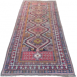 An Outstanding Large Antique Caucasian Shirvan Rug recently acquired from an exceptional private collection in California, 11.1x5.6 ft (338x171 cm), A Superb Representative of woven art, Excellent Original Condition, No Issues and  ...