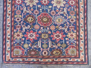 Antique Caucasian Afshan Kuba long Rug
                           