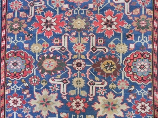 Antique Caucasian Afshan Kuba long Rug
                           