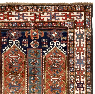 Antique East Anatolian Rug, 126x240 cm (4'2" x 8'). Full pile, excellent original condition, no repairs, no issues.               