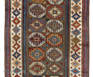 Moghan Runner, 4.2 x 13.7 Ft (126x415 cm), ca 1860.                       