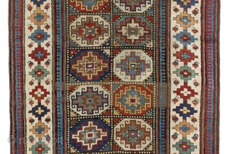 Moghan Runner, 4.2 x 13.7 Ft (126x415 cm), ca 1860.                       