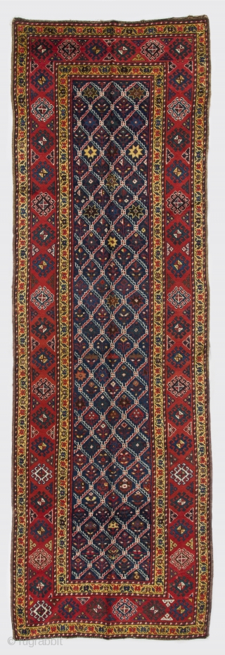 South East Caucasian Runner, 3'8" x 11'4" (112x346 cm), late 19th Century, very good condition with full pile. Stock no: 1730            