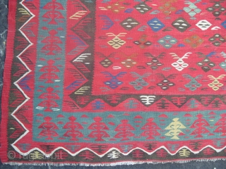 Large Sarkoy Kilim (Sharkoy, Sarköy or Thracian), 300x400 cm (9.10 x 13.1 ft), 19th century, Good condition, Looks much better in flesh. www.rugspecialist.com          