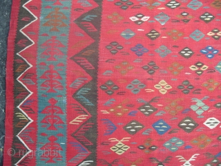 Large Sarkoy Kilim (Sharkoy, Sarköy or Thracian), 300x400 cm (9.10 x 13.1 ft), 19th century, Good condition, Looks much better in flesh. www.rugspecialist.com          